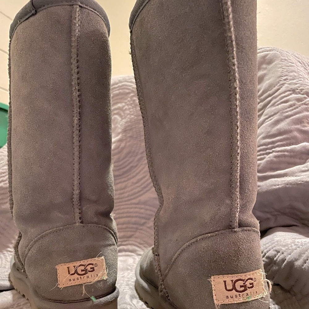 Grey Tall UGG boots